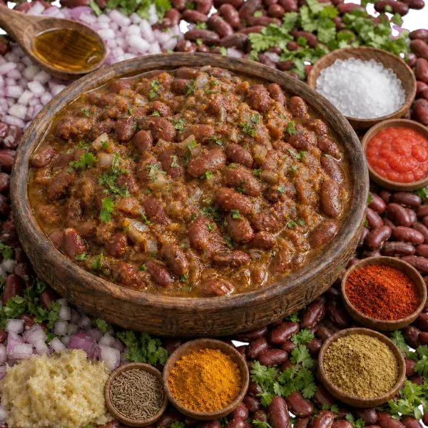Spicy Rajma with Thika Lal Mirch