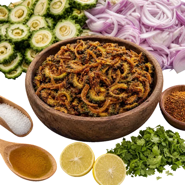 Achari Karela Pyaz Fry