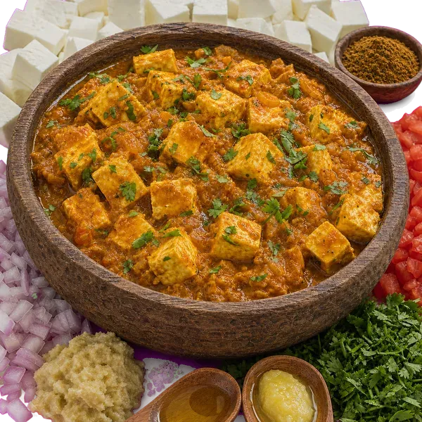 Paneer Masala Curry served and ready to eat