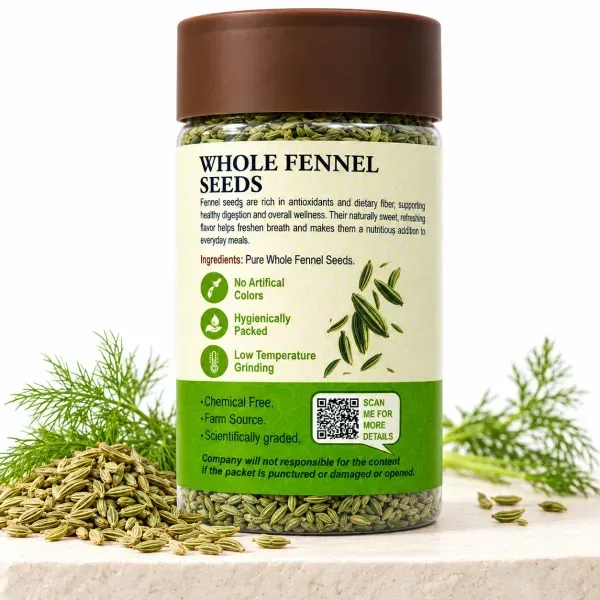 Whole Fennel Seeds (Barik Saunf) 2