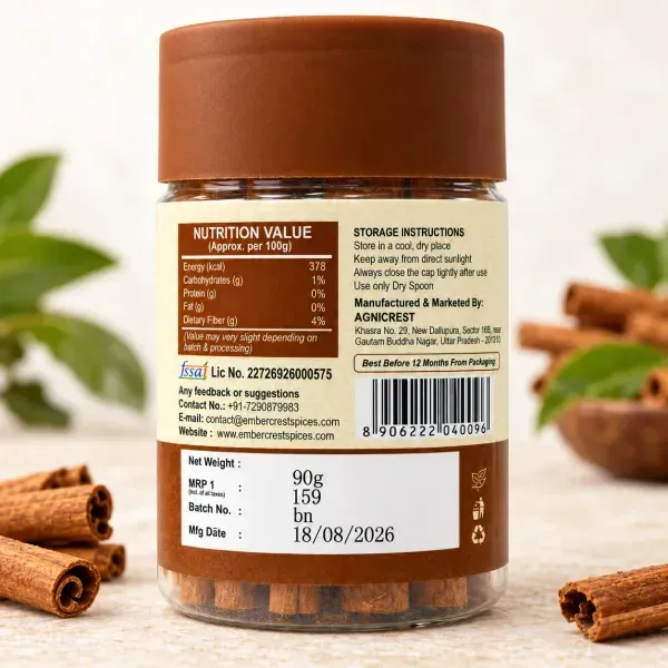 Whole Cinnamon Sticks (Dalchini) 3