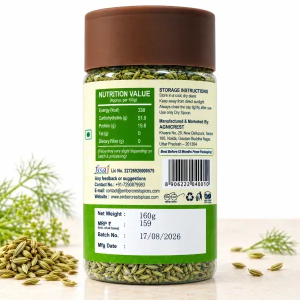 Whole Fennel Seeds (Barik Saunf) 3