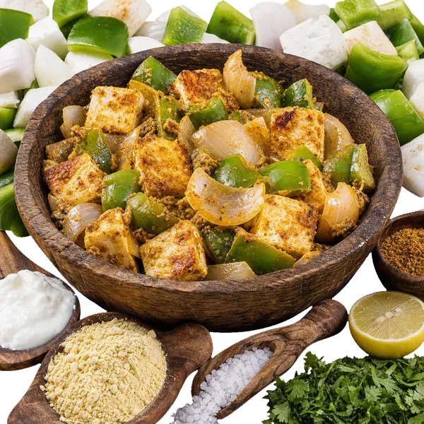 Achari Paneer Capsicum Fry