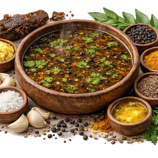 Fresh Black Pepper Rasam, served and ready to eat 2